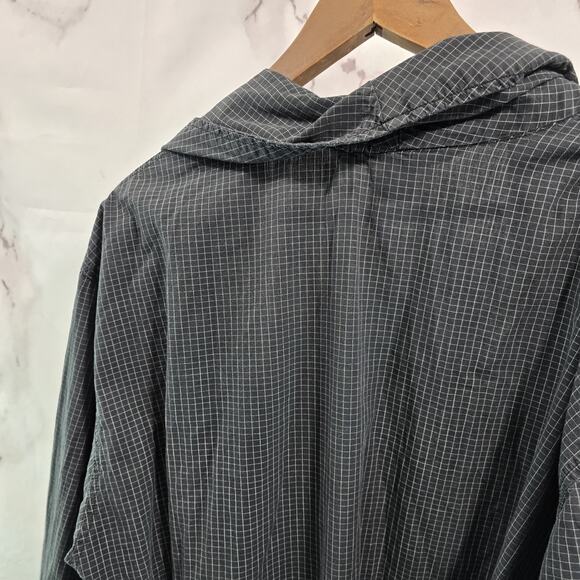 Polo Ralph Lauren Robe Mens Small Medium Black Vintage Plaid Bath Lightweight - Picture 7 of 11